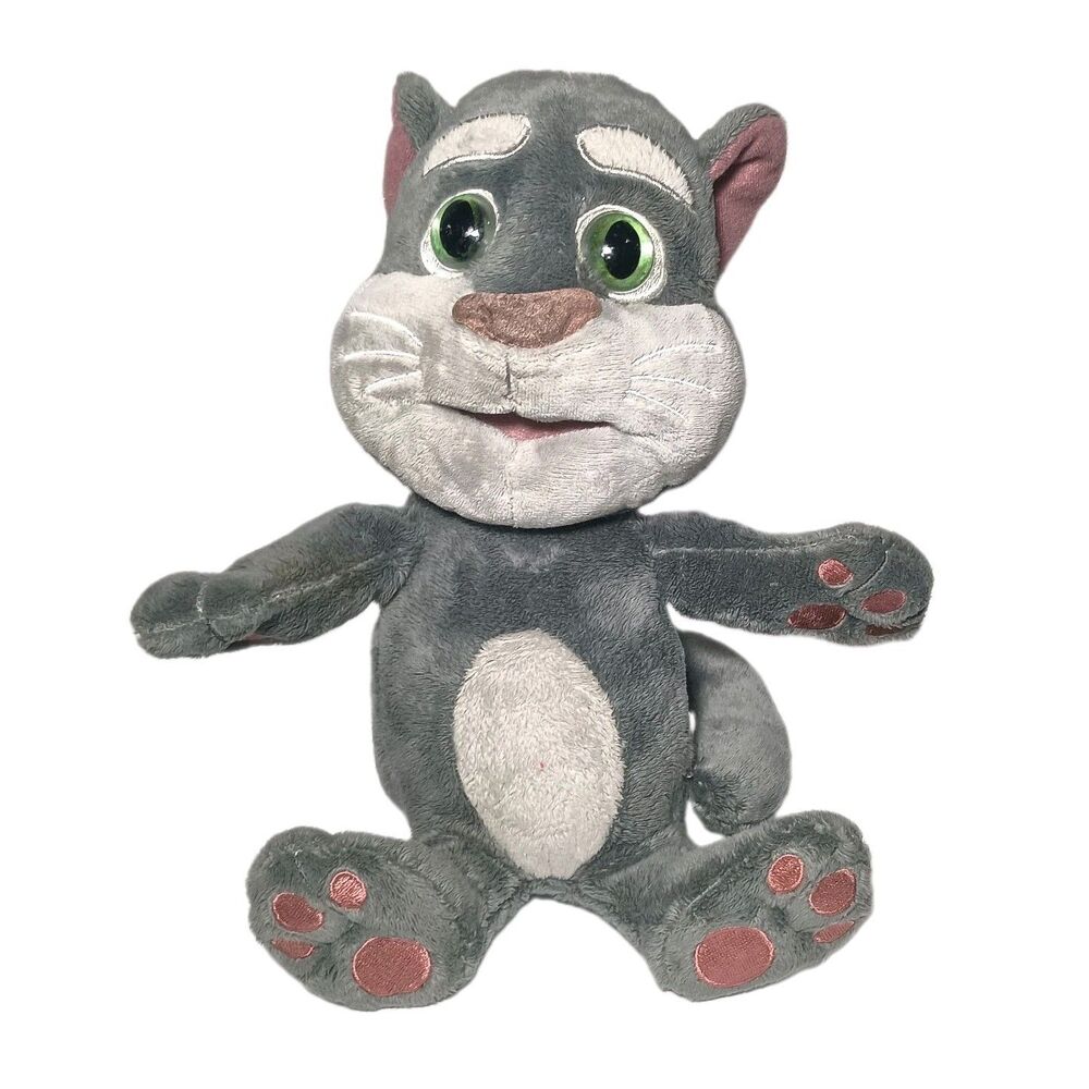 Dragon-i Talking Tom and Friends Interactive Grey Cat Plush